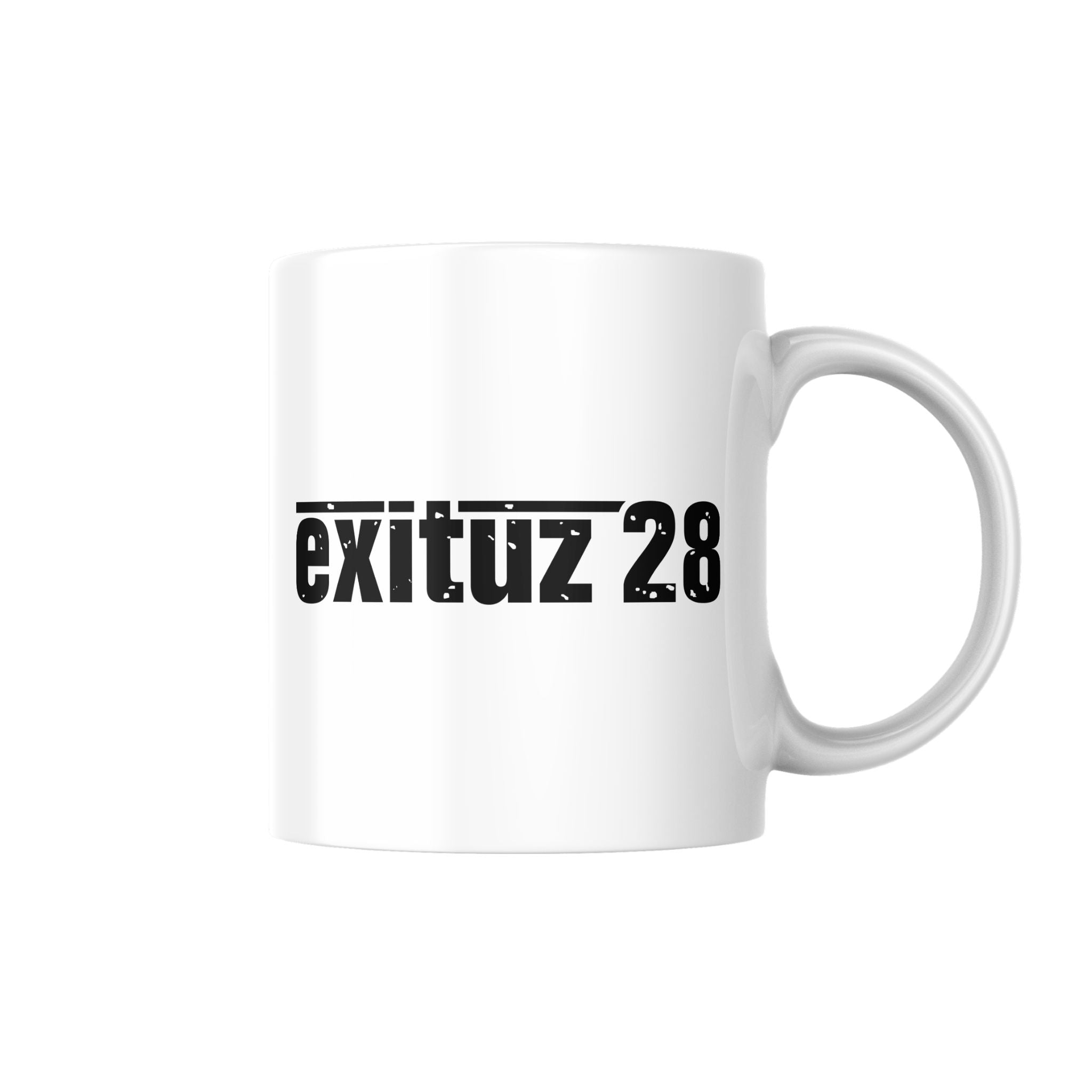 Exituz28 Tasse mit Schriftzug